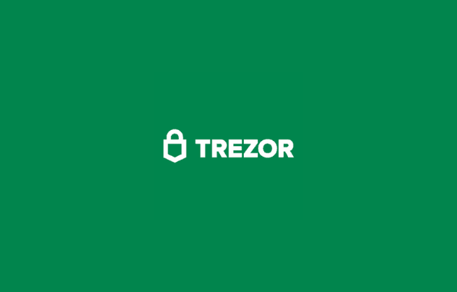 Trezor Logo on Green Background